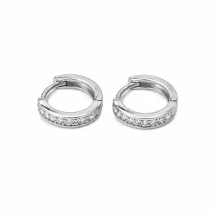گوشواره حلقه‌ای نقره زنانه