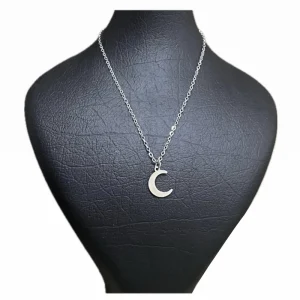 گردنبند زنانه استیل مدل ماه